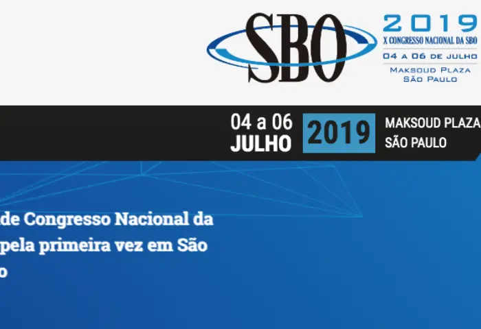 X Congresso Nacional da SBO 2019