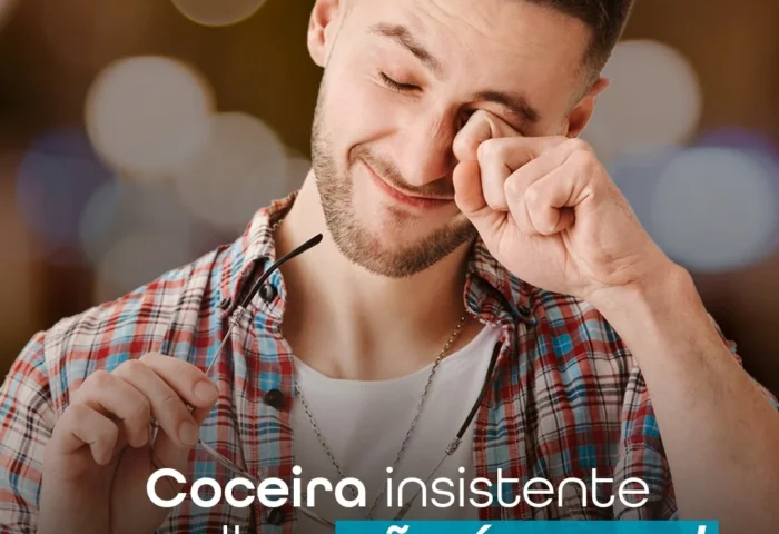 Coceira insistente nos olhos não é normal